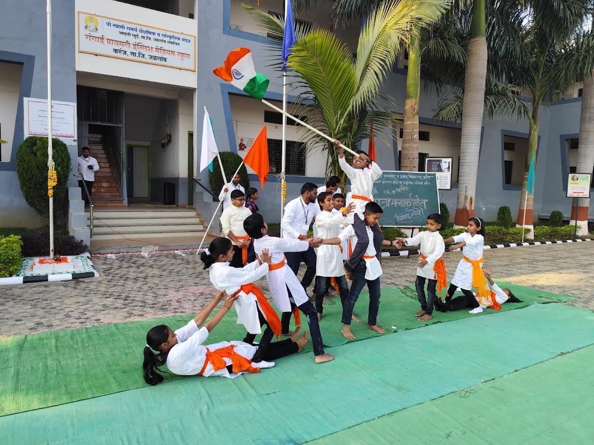 Independence Day celebration at Gangai; photo date not supplied